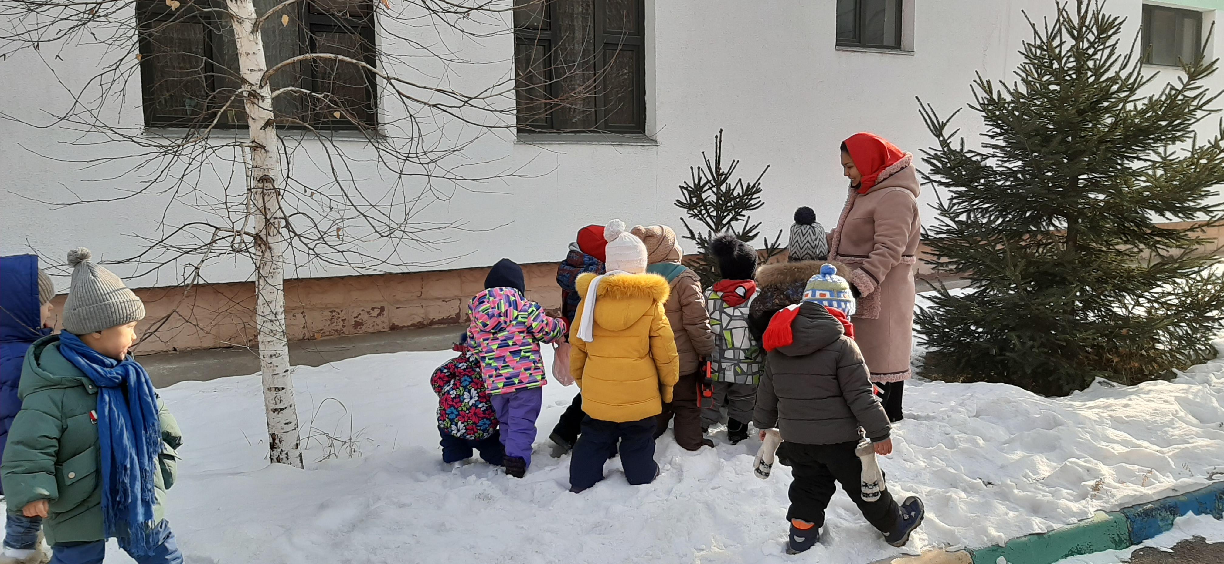 Бақылау: "Қыс мезгіліндегі ағаштар" ортаңғы "Барыс"тобы тәрбиеші Жарылқасын Ж.Қ.